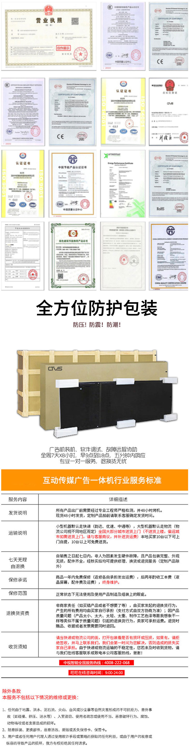 質(zhì)保及包裝細節(jié)展示 質(zhì)保及包裝細節(jié)展示